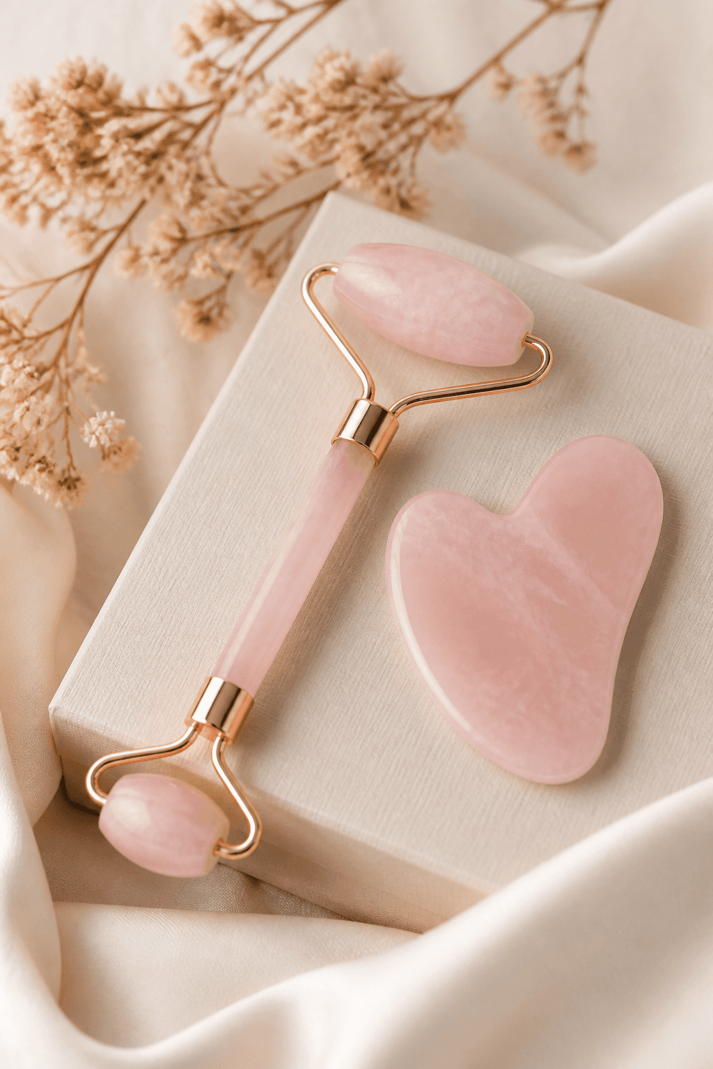 Gua Sha rinkinys „Rožinė ramybė“